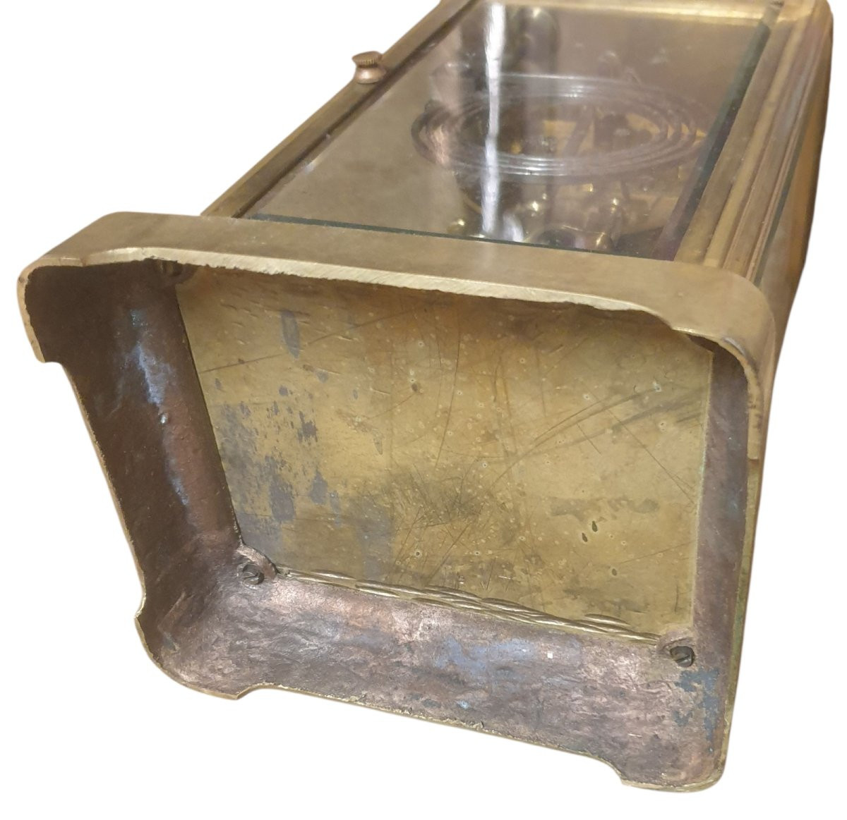 Pendule cage balancier au mercure XIXeme -photo-2