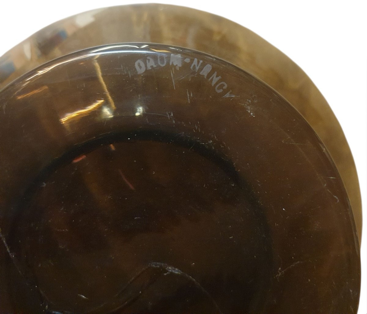 Daume Nancy Service a punch en cristal fumé -photo-1