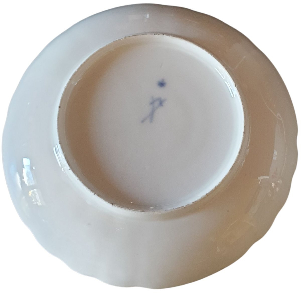 Meissen 18eme tasse et sous tasse porcelaine rose -photo-5