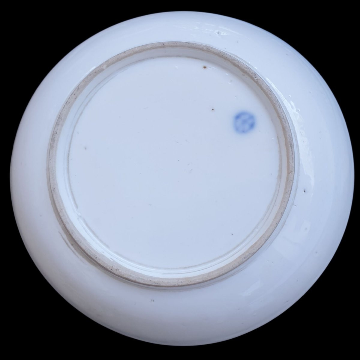 Hochst 18eme tasse et sous tasse porcelaine à décor en camaïeu pourpre-photo-3