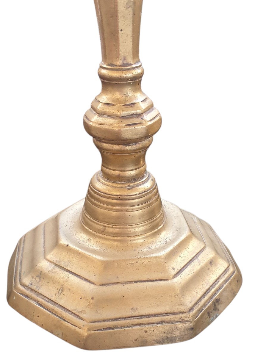 Pair Of Louis XV Period Bronze Candlesticks -photo-3