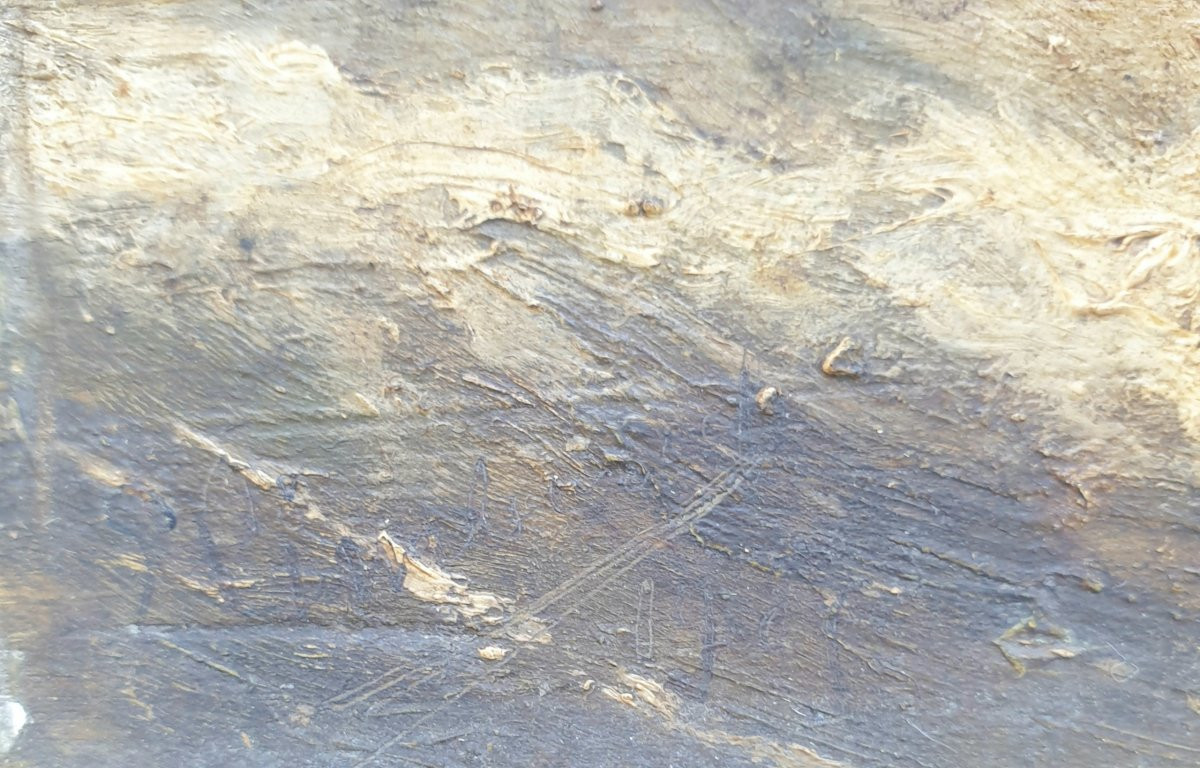 Ludovic Napoléon Lepic, Attributed, Oil On Panel, Dated 1889, Shipwreck -photo-4