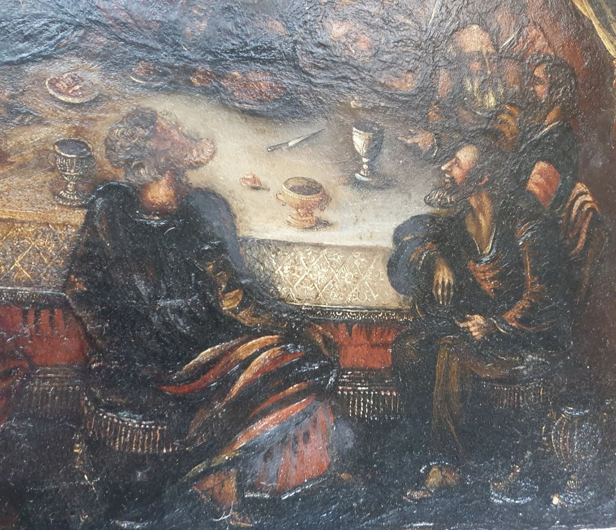 The Last Supper, 18th Century, Oil On Panel, 18th Century-photo-5