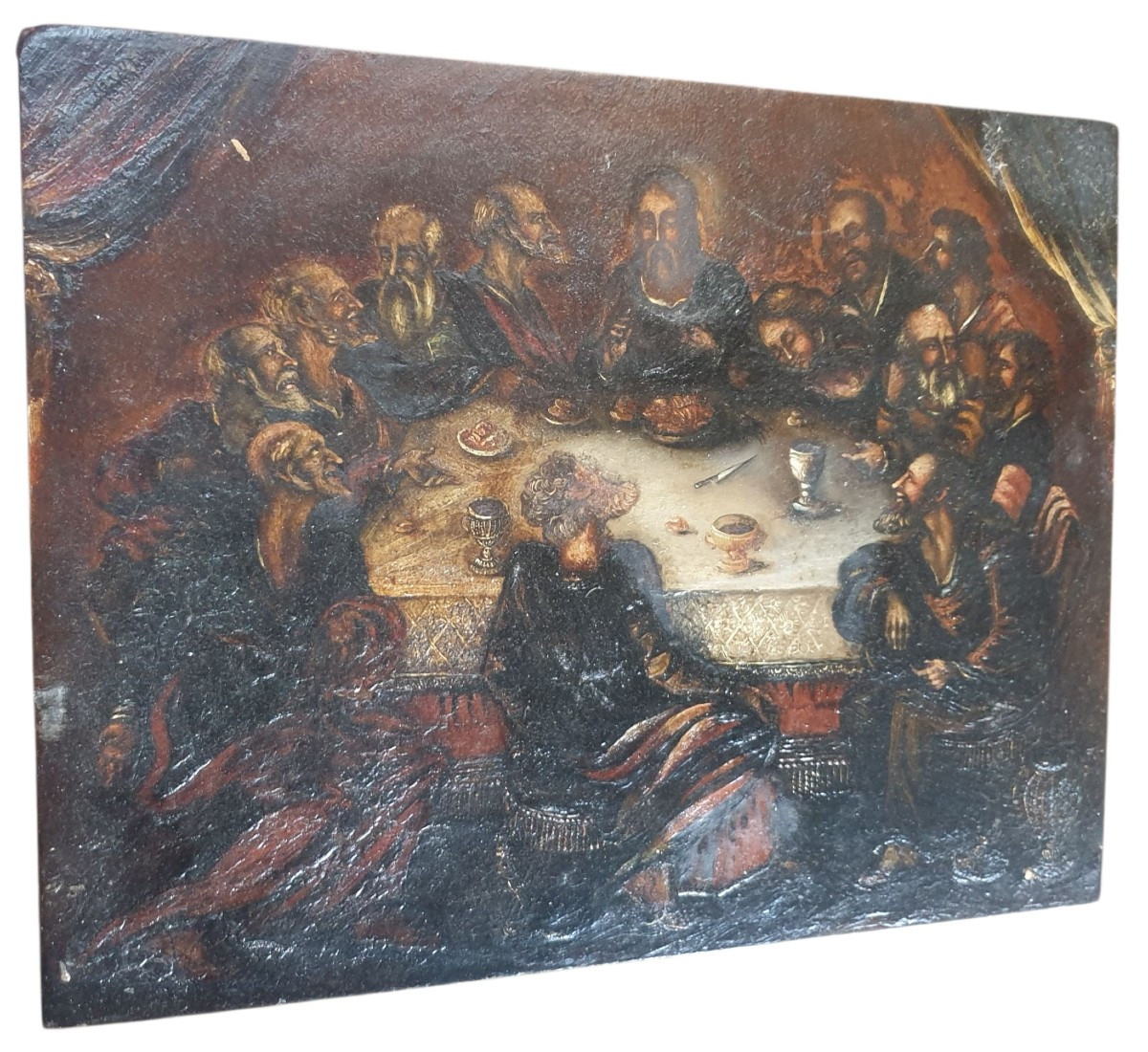 The Last Supper, 18th Century, Oil On Panel, 18th Century