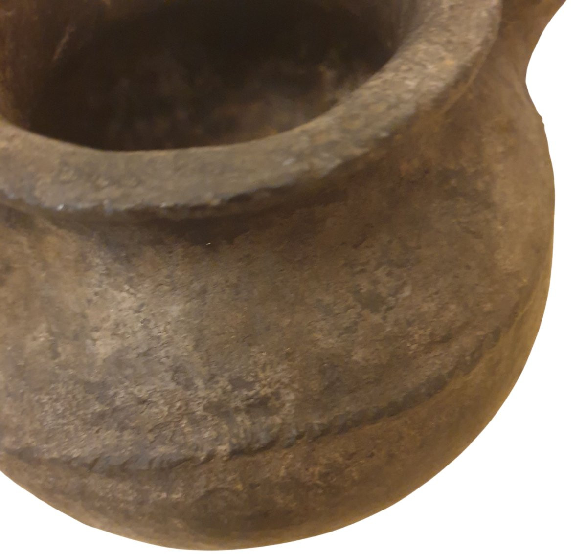 Très Ancienne cruche terre cuite probablement travail étranger -photo-5