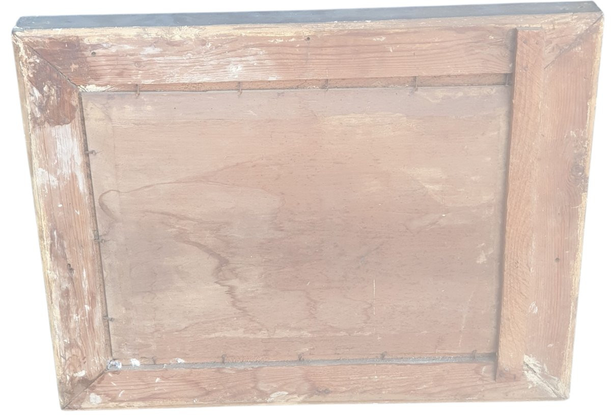 Huile sur panneau marine retour de pêche XIXeme signature a identifier -photo-7