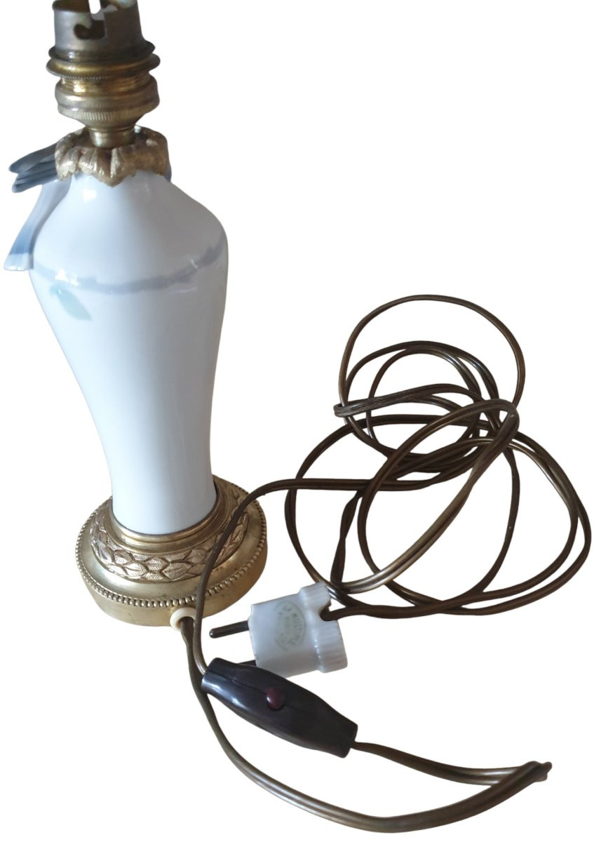 Royal Copenhagen Porcelain Lamp By Jenny Meyer, Art Deco -photo-1