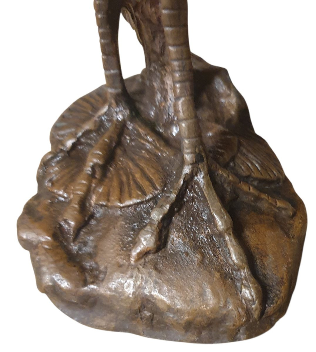 Emmanuel Frémiet Bronze The Heron Bronze Animal -photo-1
