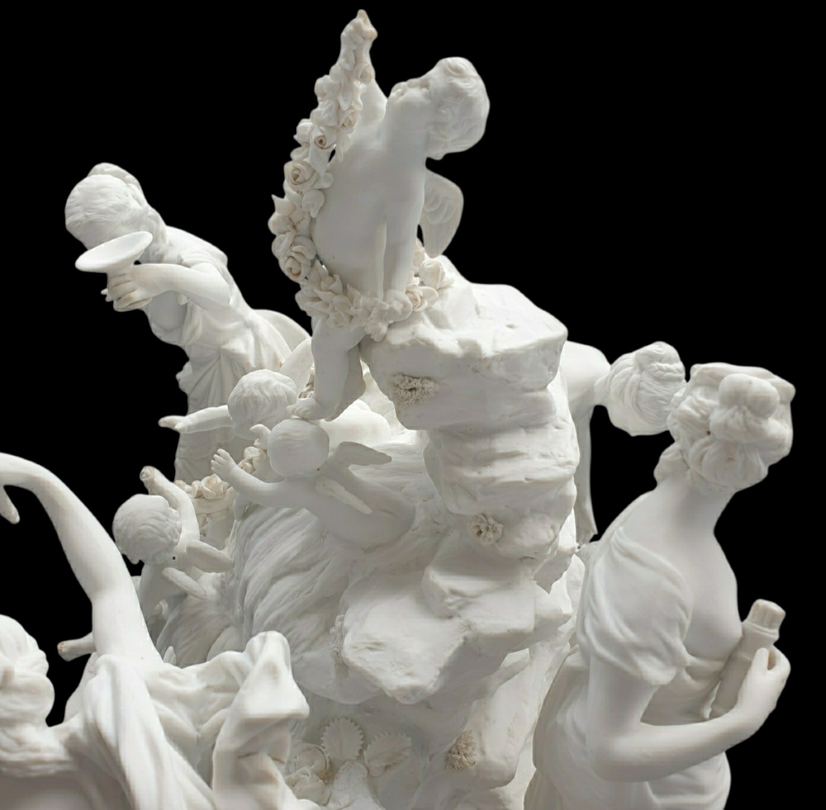 Sevres immense groupe d'après Boisot Simon Louis 12 sujets 40 cm de hauteur -photo-4