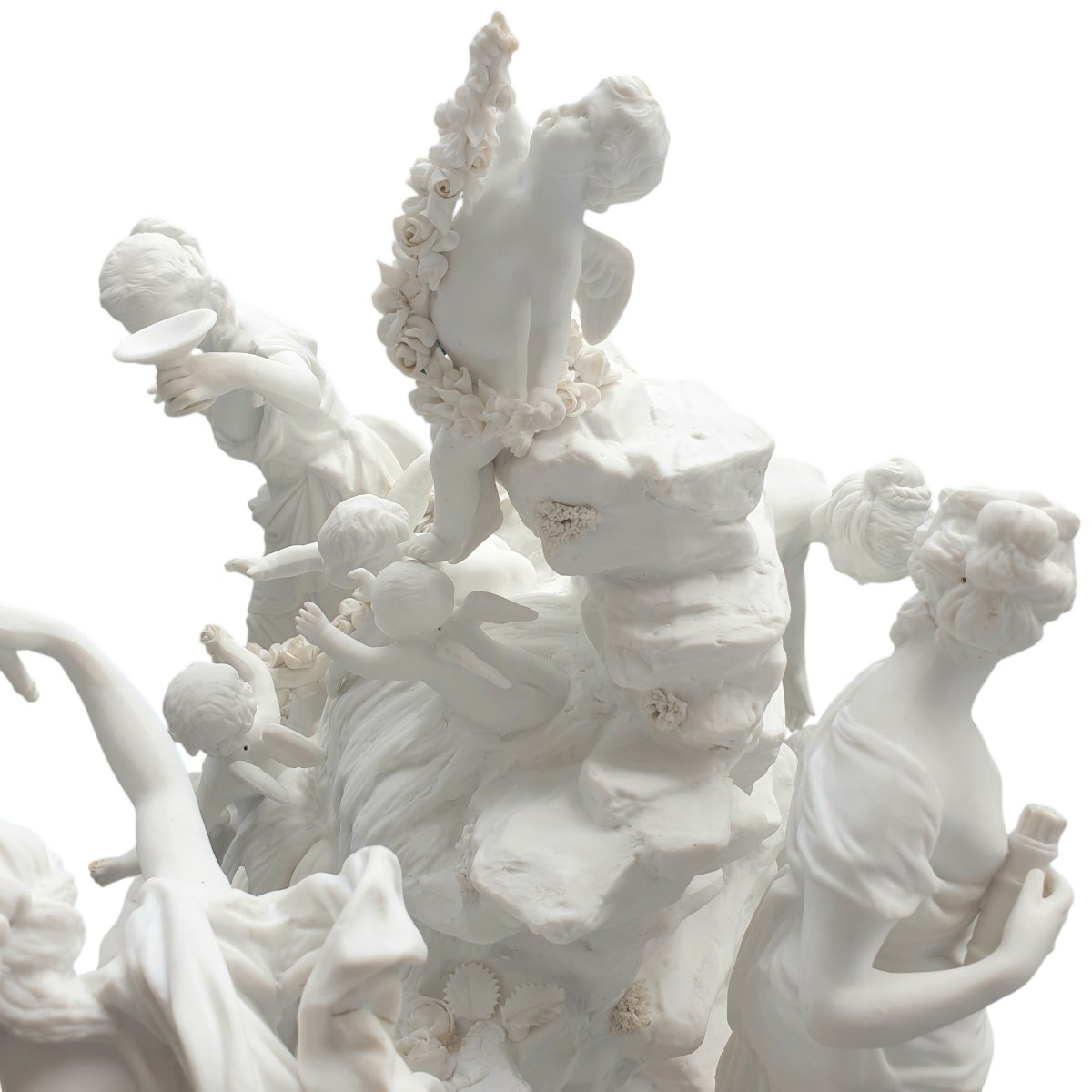 Sevres immense groupe d'après Boisot Simon Louis 12 sujets 40 cm de hauteur -photo-5