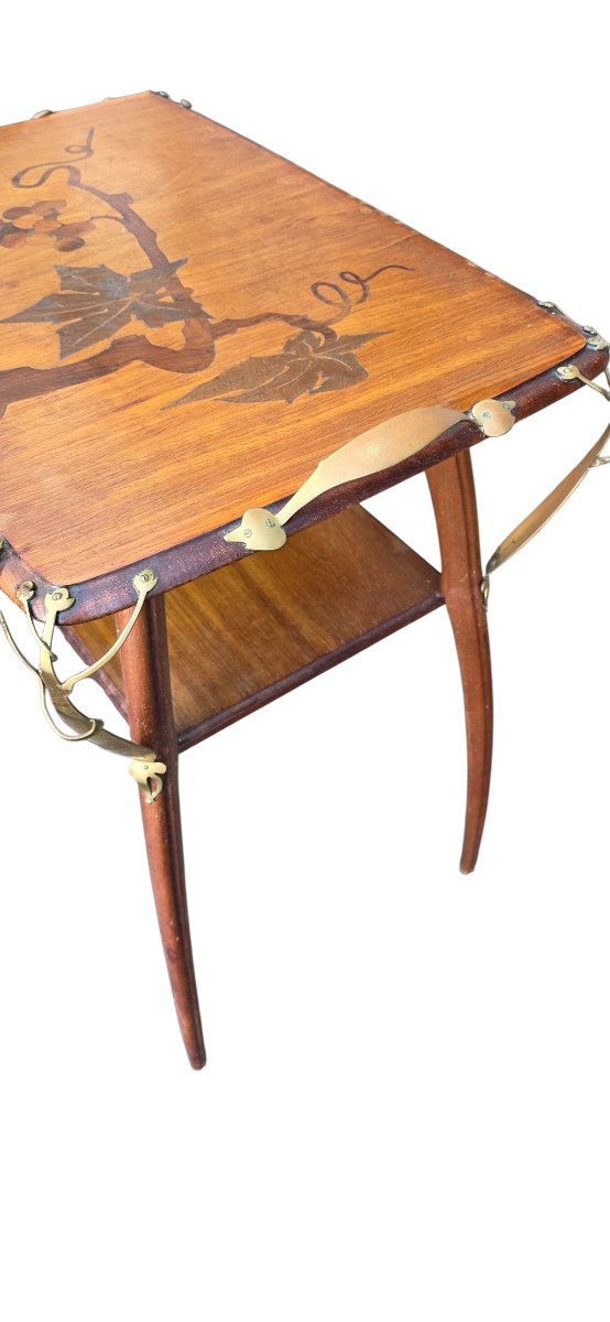 Léon BENOUVILLE 1900  signée Table à thé art nouveau nos majorelle nos emille gallé-photo-4