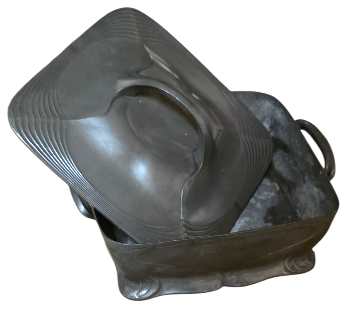 Orivit soupière et son plateau circa 1900 art nouveau -photo-2