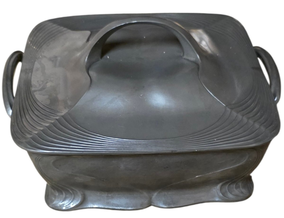 Orivit soupière et son plateau circa 1900 art nouveau -photo-4