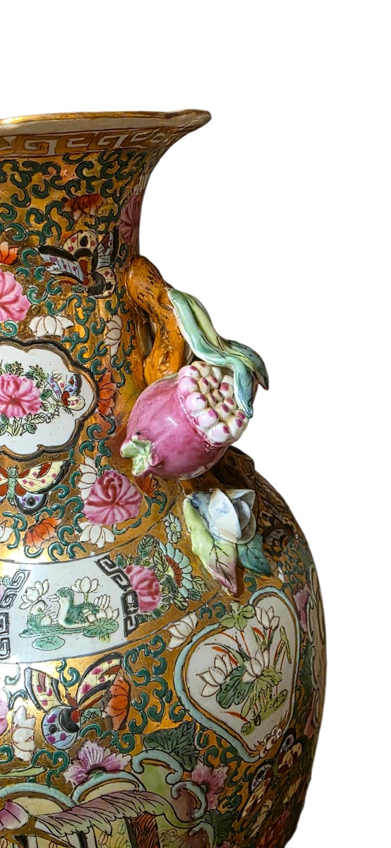 Très important vase chine en porcelaine 41 cm de hauteur -photo-4
