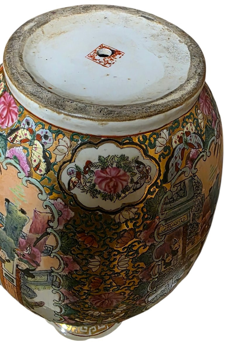 Très important vase chine en porcelaine 41 cm de hauteur -photo-1