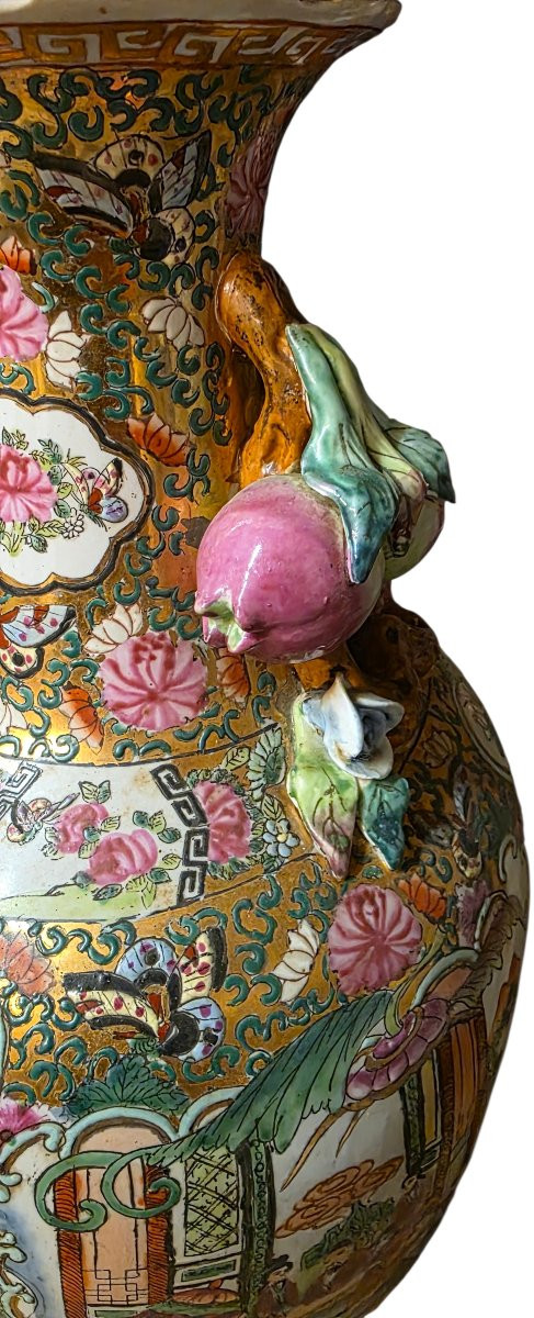 Très important vase chine en porcelaine 41 cm de hauteur -photo-3