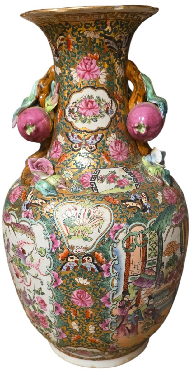 Très important vase chine en porcelaine 41 cm de hauteur -photo-4