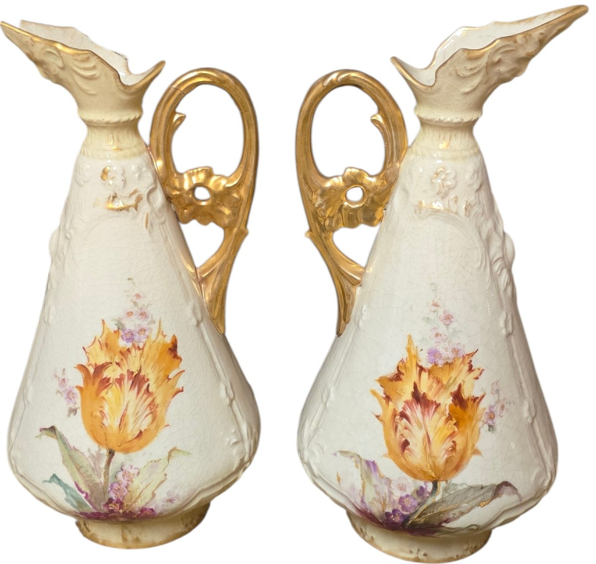 Austria vienne paire d’aiguieres en porcelaine -photo-2