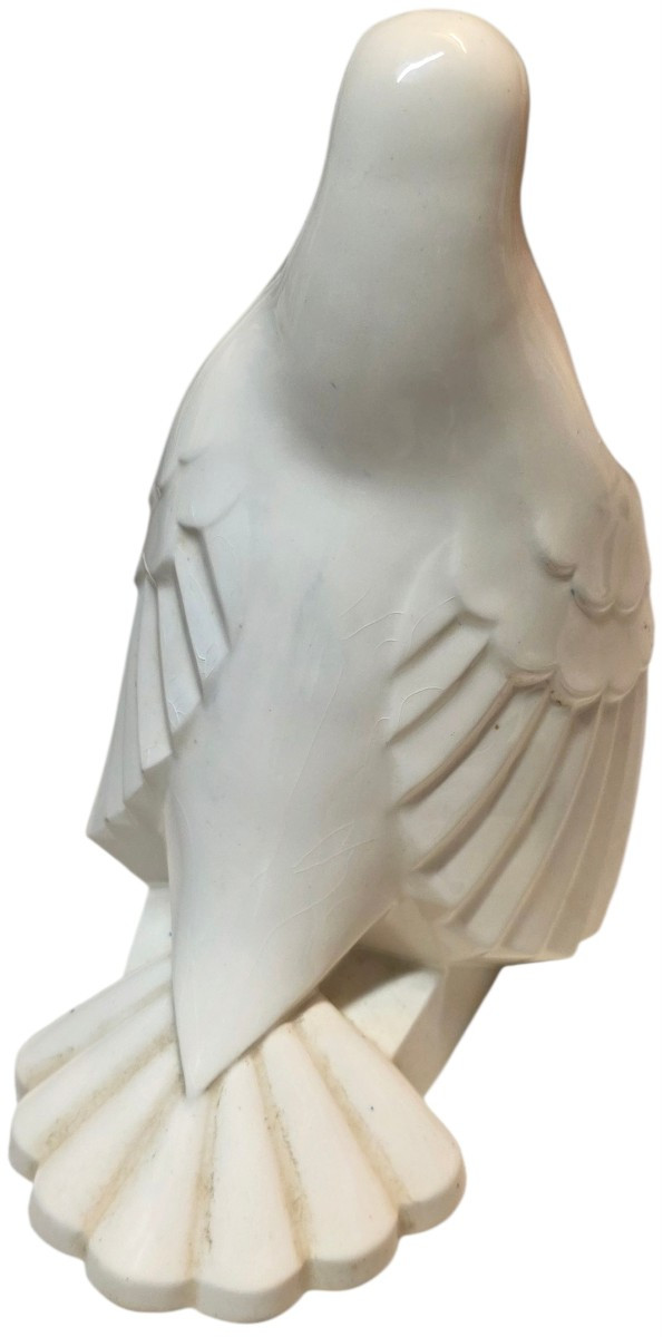 Charles Catteau Boch Frères Keramis Pigeon Art Deco Circa 1930-photo-3