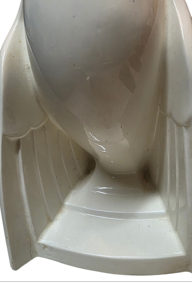 Charles Catteau Boch Frères Keramis Pigeon Art Deco Circa 1930-photo-1