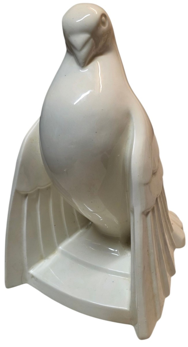 Charles Catteau Boch Frères Keramis Pigeon Art Deco Circa 1930