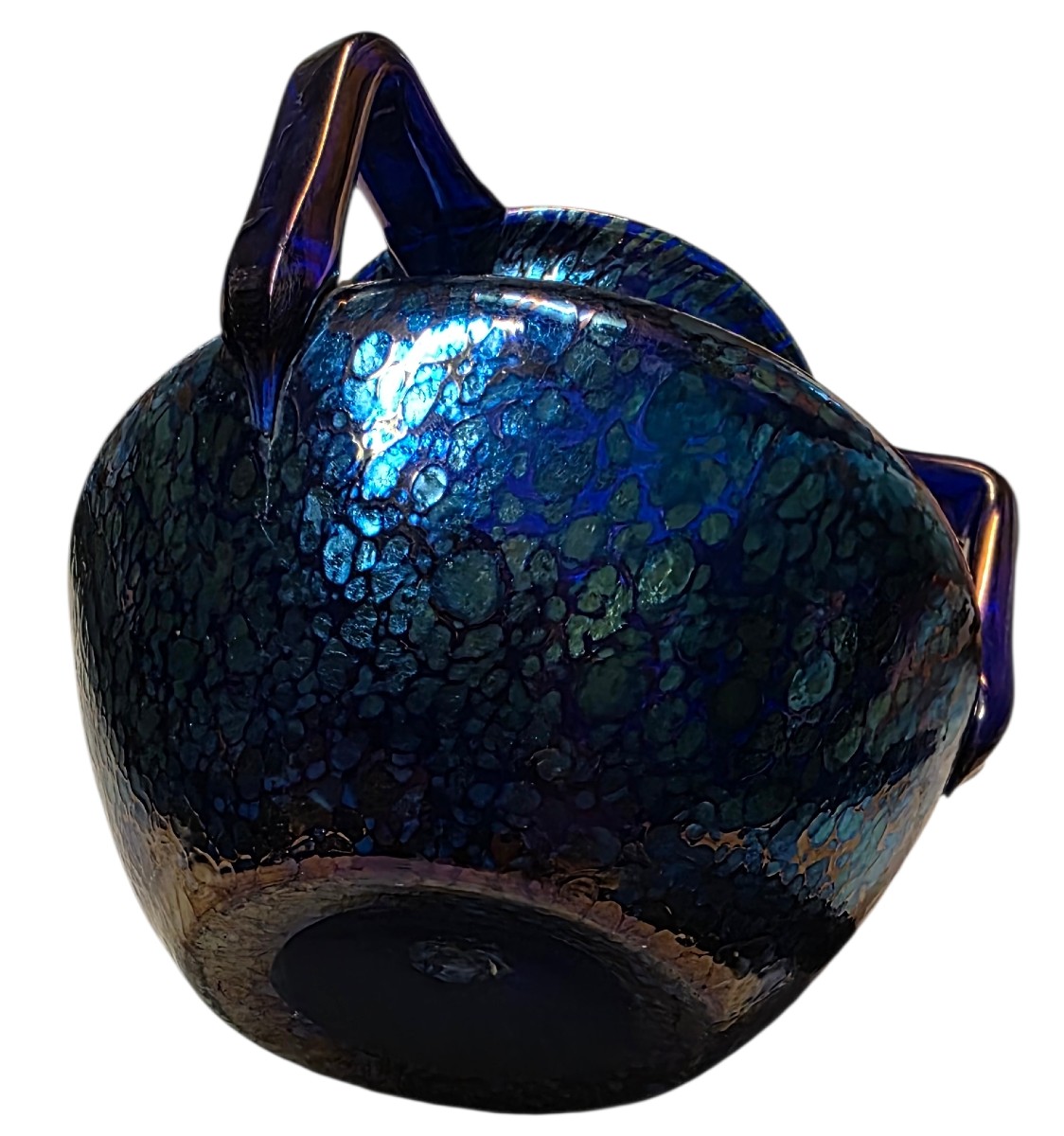 Loetz Butterfly Vase With Three Handles -photo-3