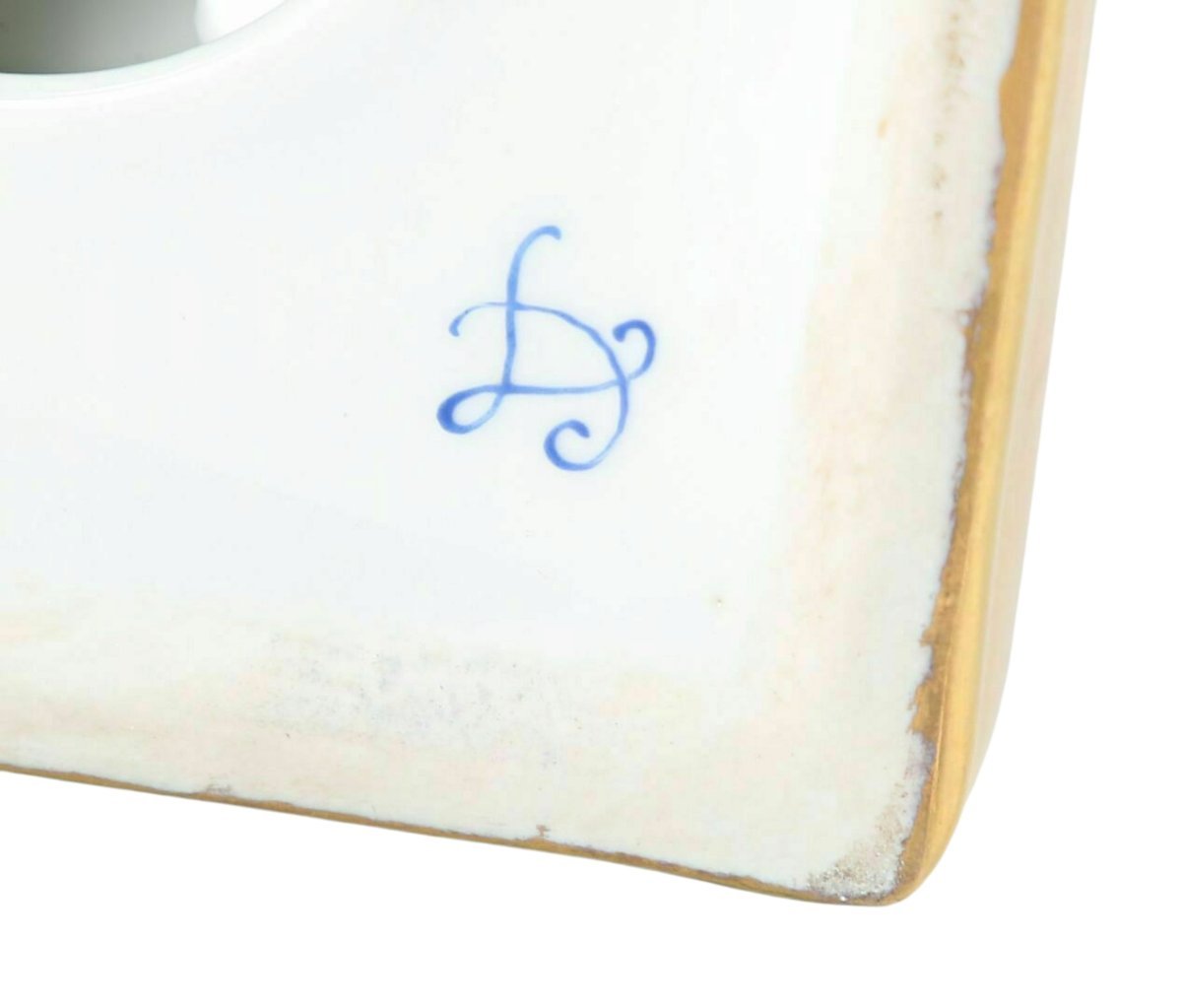 Paire de vase couverts en porcelaine de Paris bleu de sèvres-photo-4