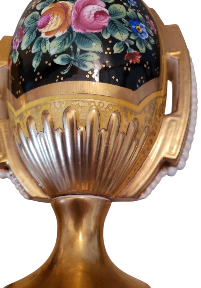 paire de vases en porcelaine allemande probablement Meissen XIXeme-photo-3