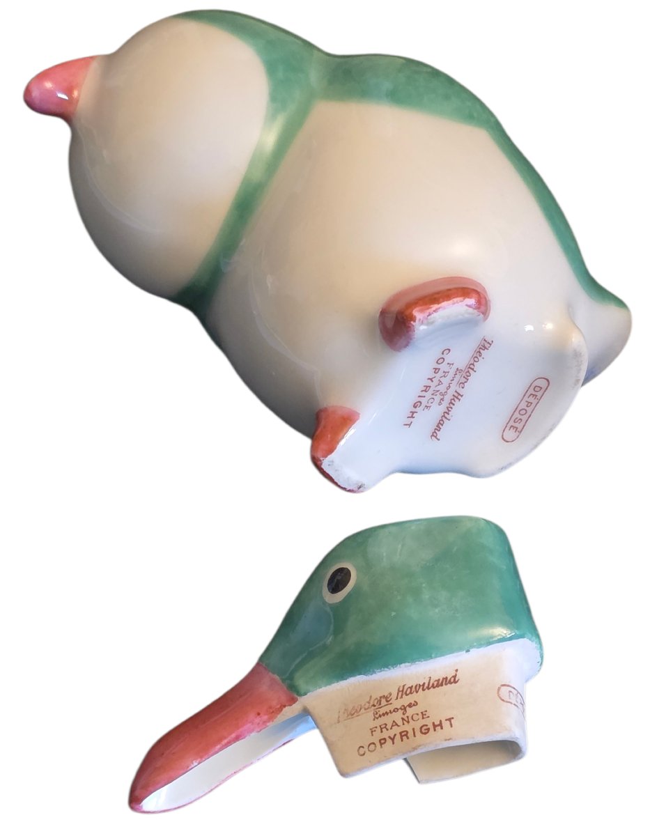 Edouard Marcel SANDOZ Haviland service 4 pièces en porcelaine -photo-6