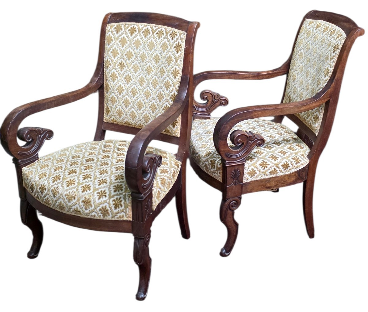 Four 19th-century Cuban Mahogany Armchairs From The Restoration Period 