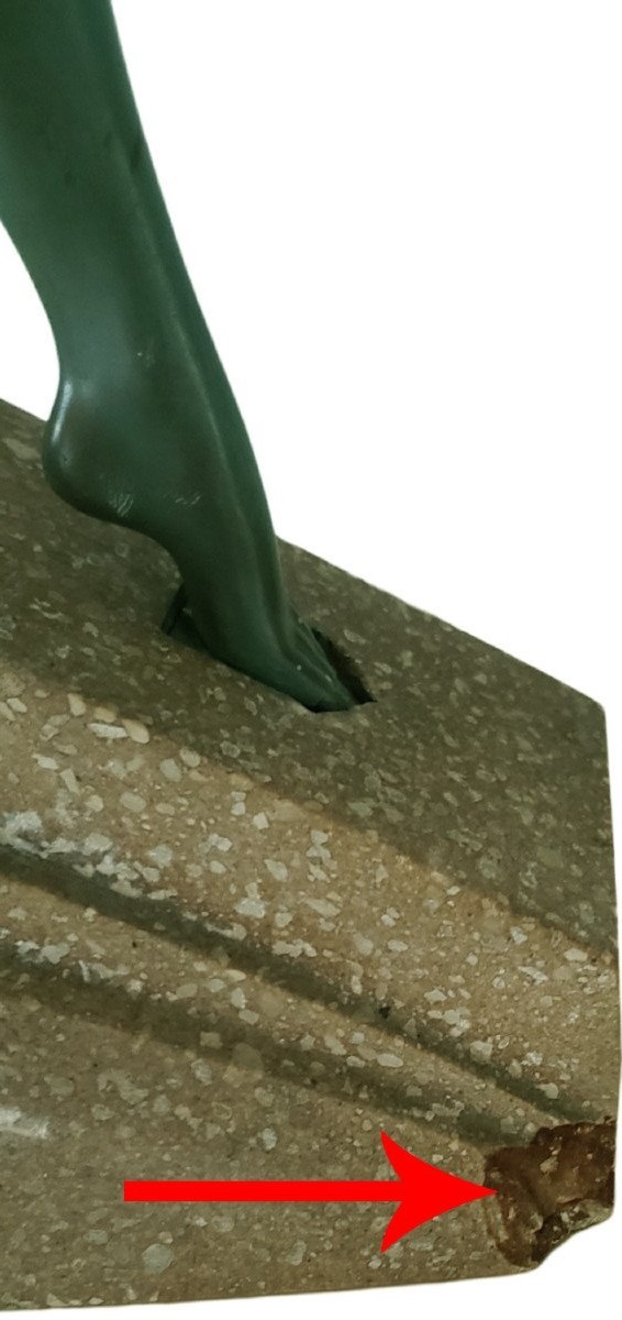 Stone Sculpture "le Faguays" By Fayral, Art Deco Style For Max Le Verrier-photo-4