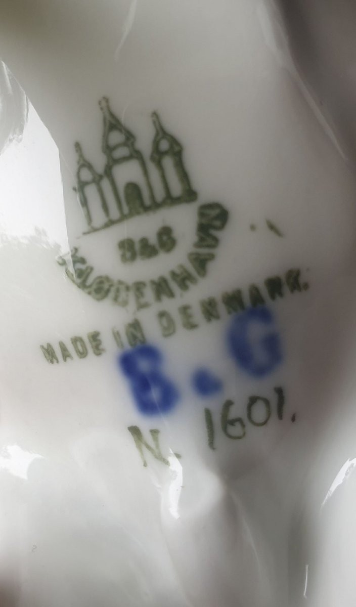 Bing & Grondahl Elephant Sculpture, White Glazed Porcelain, Denmark-photo-1