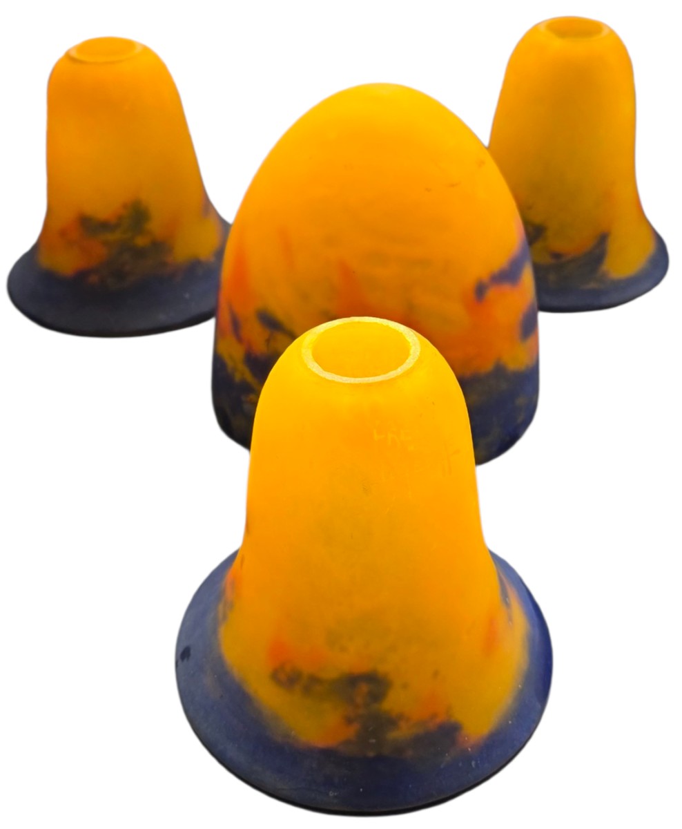 Muller frères Lunéville 3 tulipes et un obus 