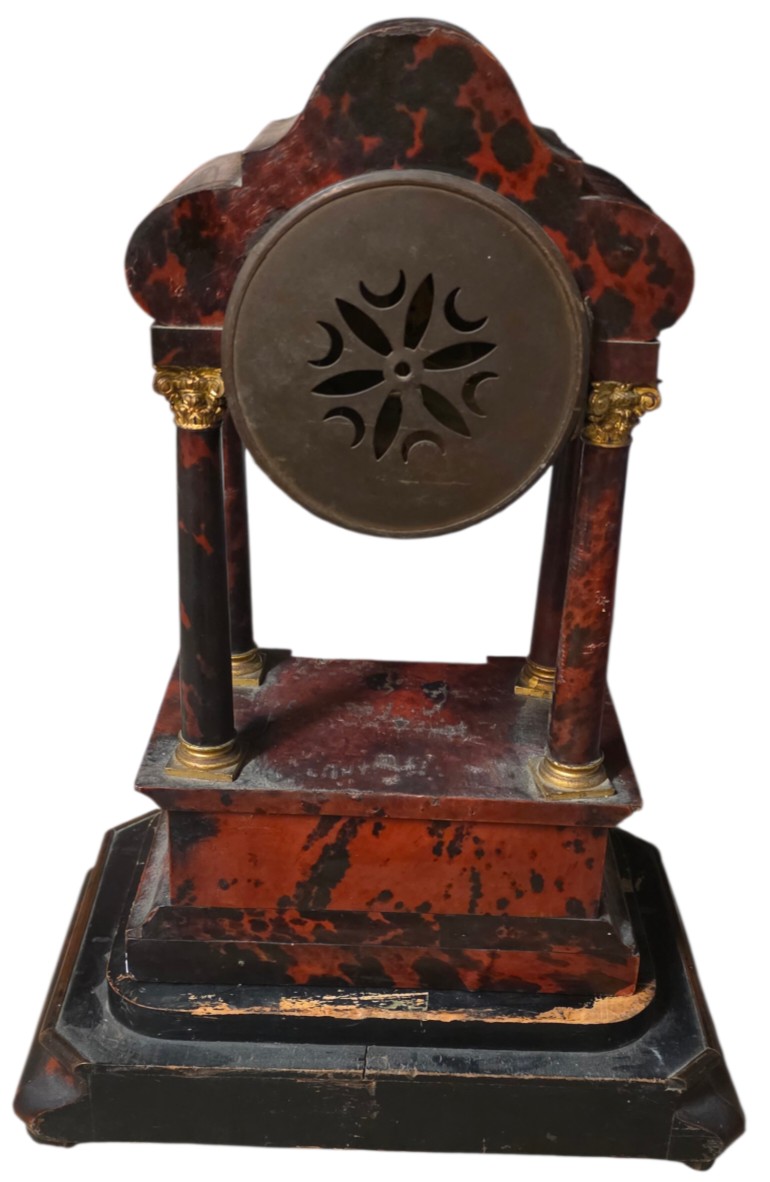 French Boulle Clock In Tortoiseshell, 19th Century -photo-4