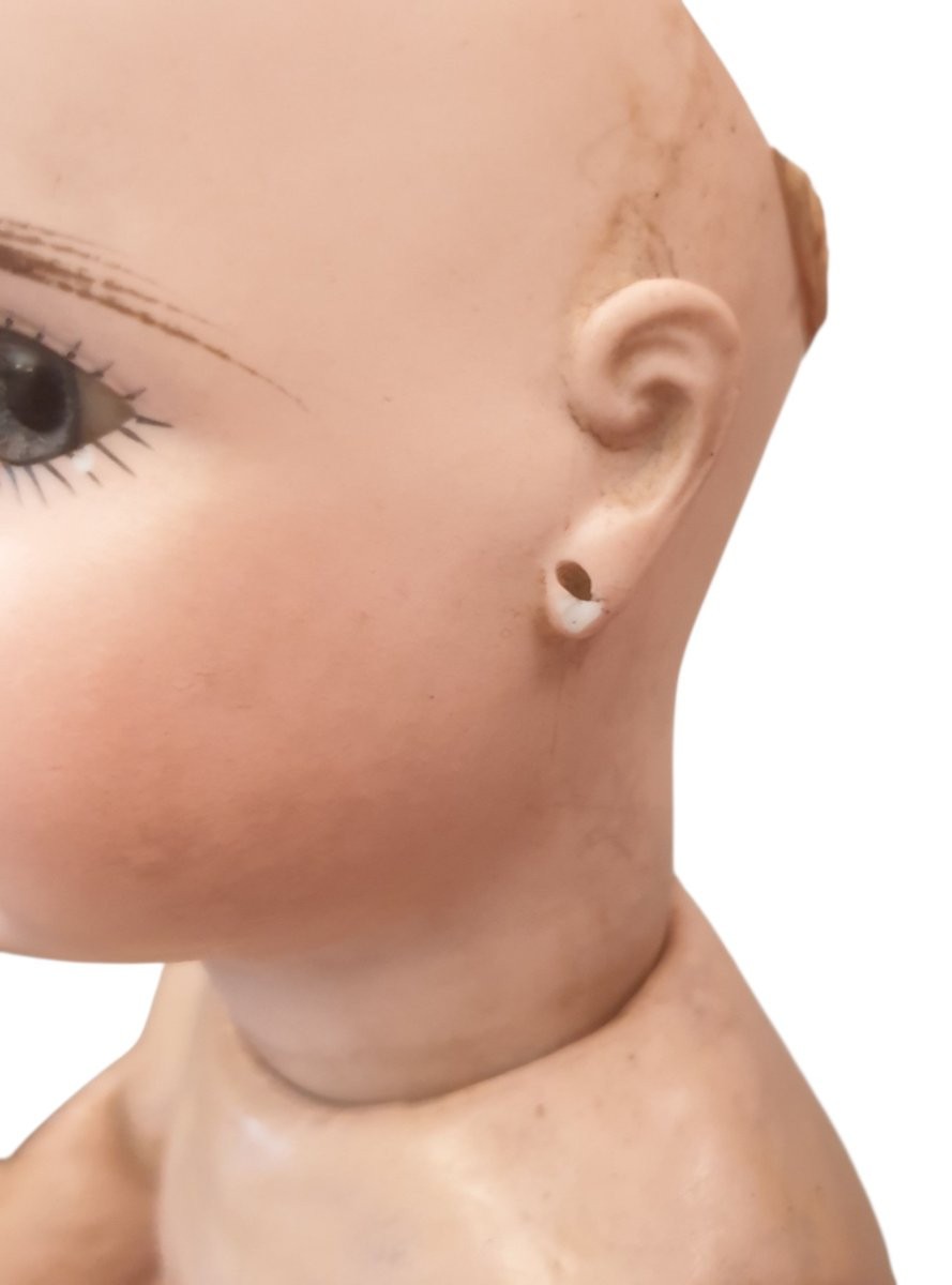 J Steiner Porcelain-headed Doll With Closed Mouth -photo-4