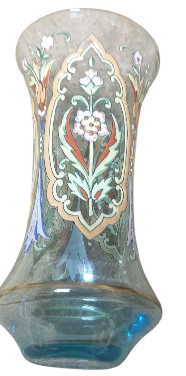 alphonse giboin Paire de vases émaillé -photo-2