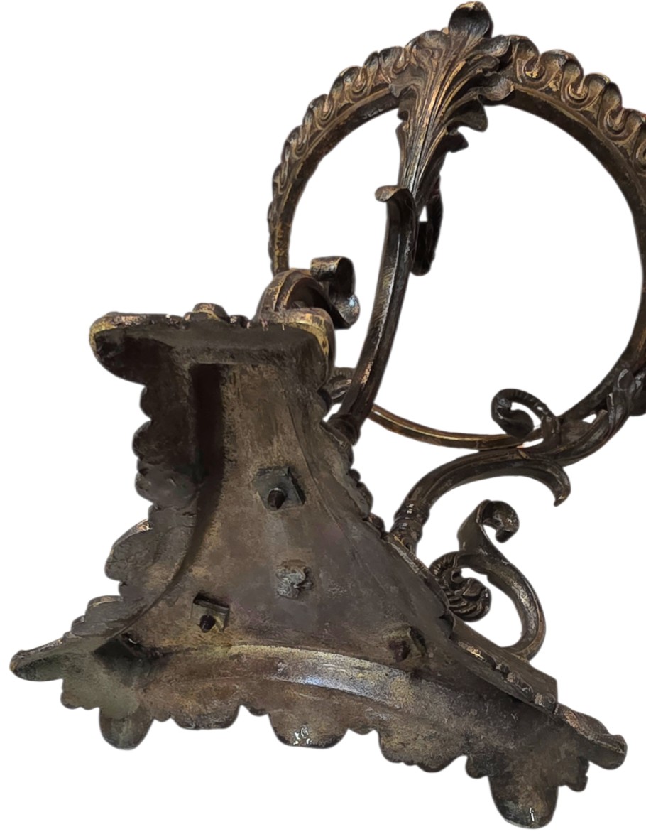 Bronze Oil Lamp Stand From The 19th Century -photo-6