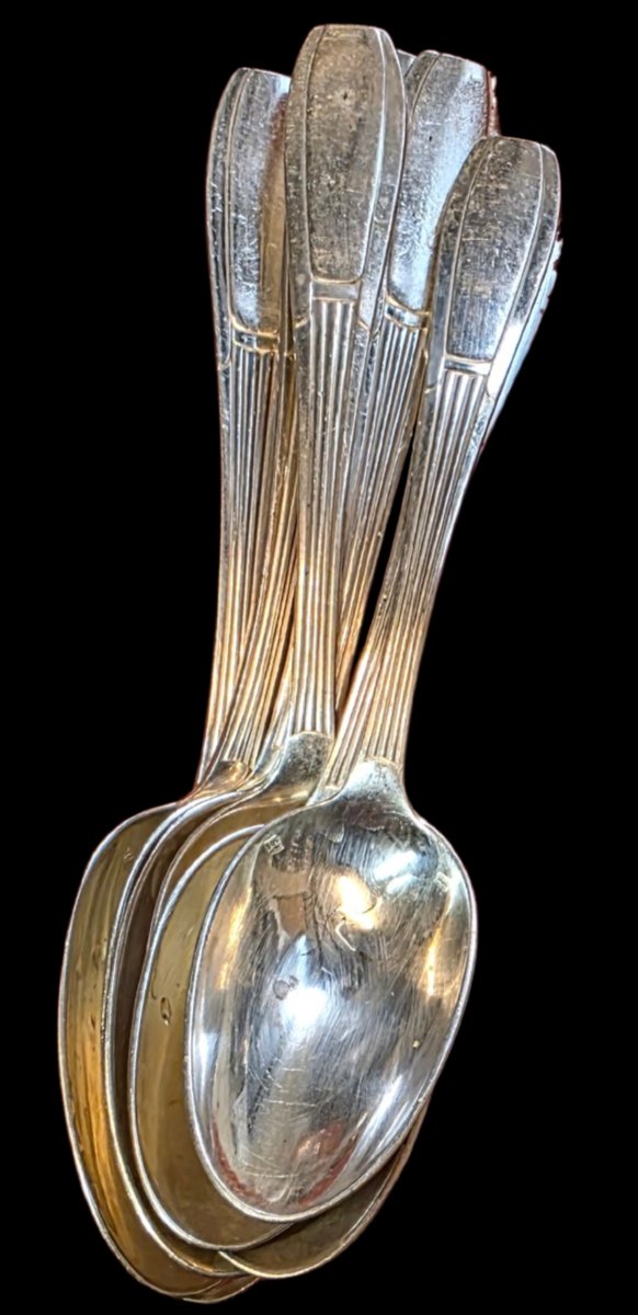 Ménagère de 120 pièces époque art déco poids 5,500 kg -photo-2