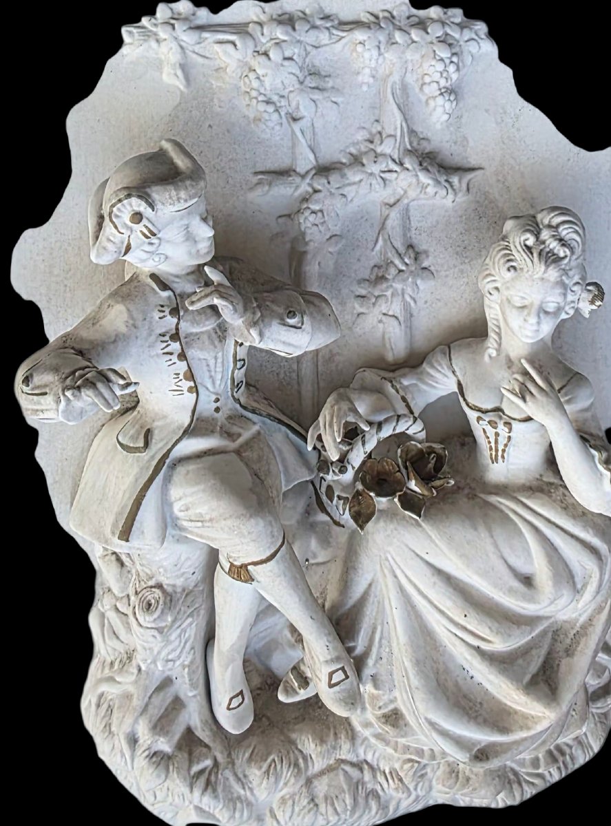 Meissen Dresden Pair Of German Porcelain Plates -photo-3