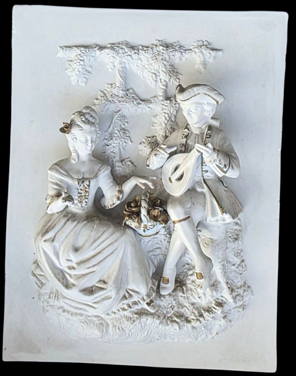 Meissen Dresden Pair Of German Porcelain Plates -photo-5