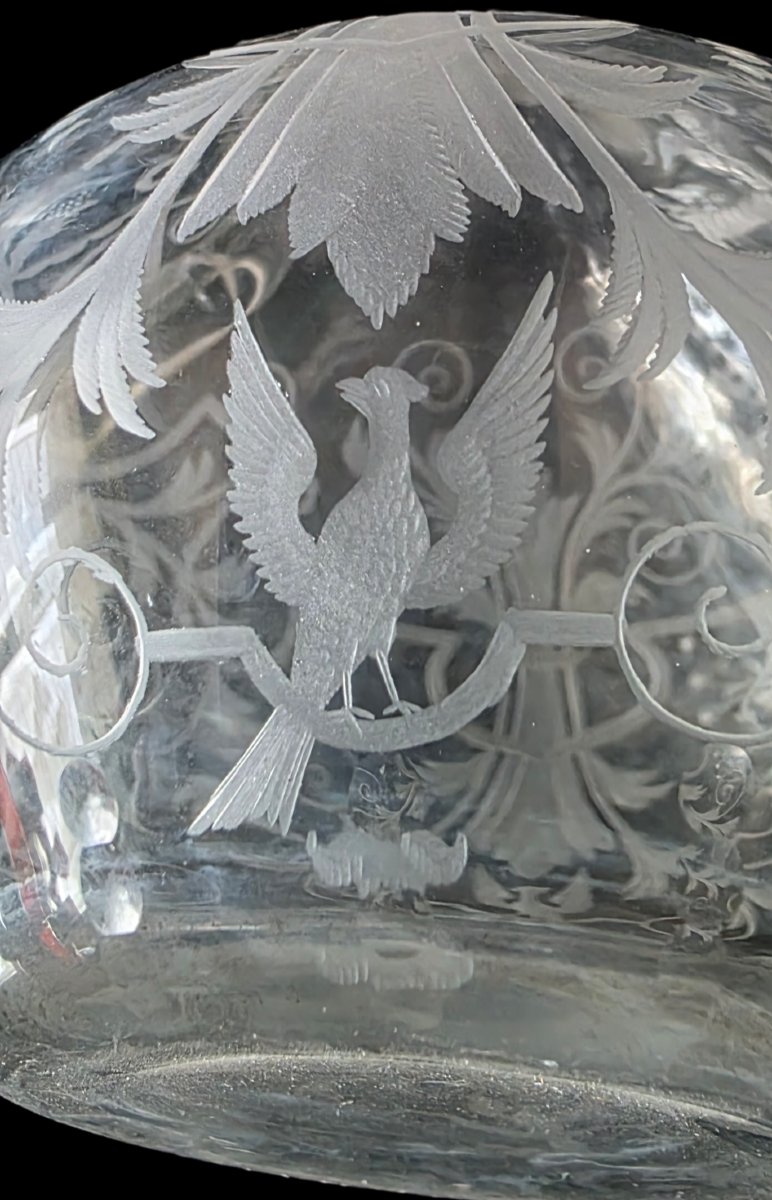  Lobmeyr Vienne carafe aiguiere cristal taillé a la roue XIXeme -photo-7