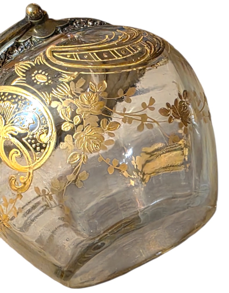 Victor Saglier Crystal Cookie Bucket, Gold Embellished Decoration-photo-4