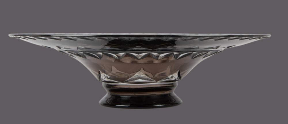 Grande coupe Art Déco Val Saint-Lambert joseph Simon Belgique    Joseph Simon  Cristal doublé -photo-2