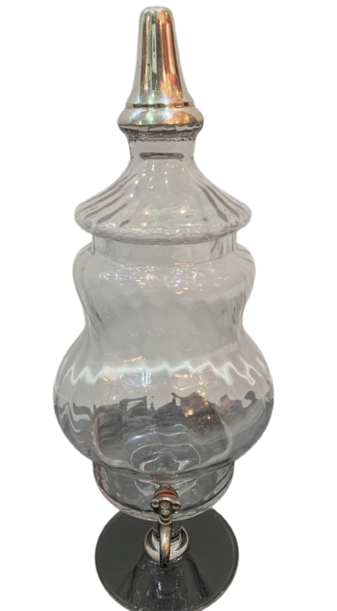 Importante fontaine cristal et argent XXème   