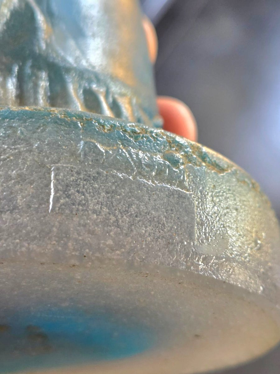 Daum Venus In Blue Pate De Verre Certainly By Salvador Dali-photo-1