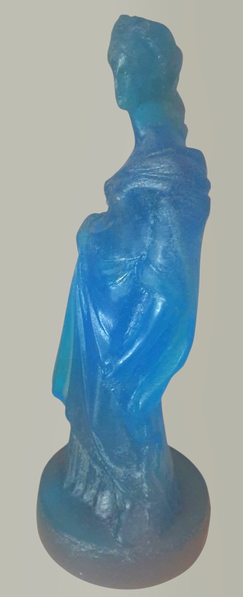 Daum Venus In Blue Pate De Verre Certainly By Salvador Dali-photo-5