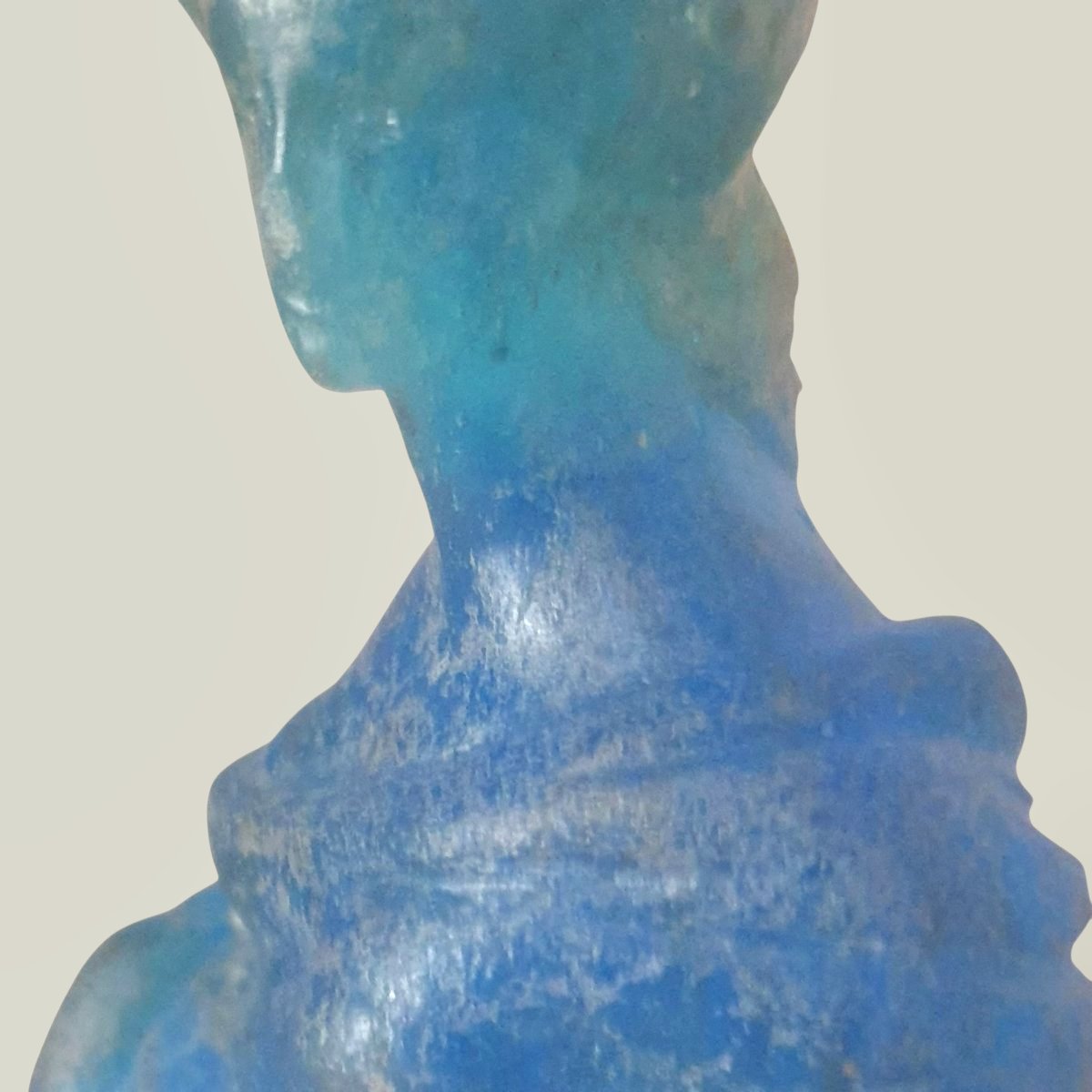 Daum Venus In Blue Pate De Verre Certainly By Salvador Dali-photo-6