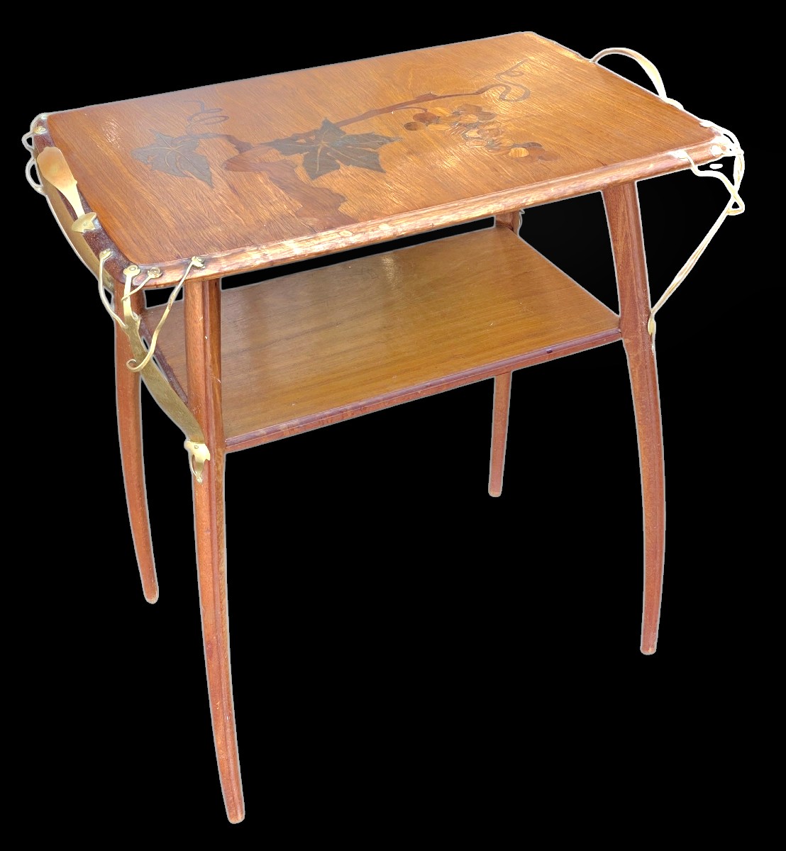 Leon Benouville 1890 Signed Art Nouveau Tea Table