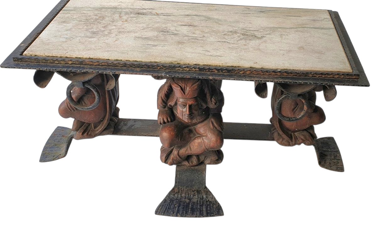 Jean-maurice Rothschild Coffee Table Circa 1950 Large Model