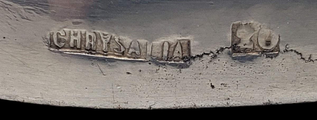 Chrysalia Paris Paire De Candélabres Bronze Argenté Circa 1940-photo-4